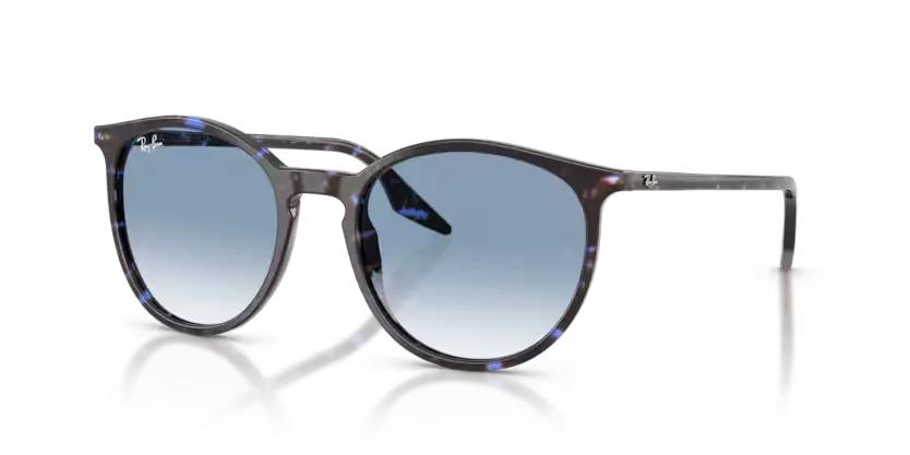 Ray-Ban Sunglasses Havana Frame Blue Gradient Lens RB2204 14303F