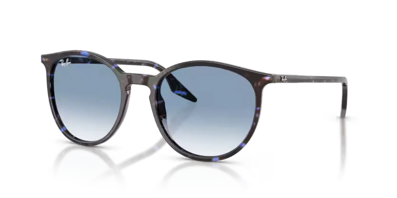 Ray-Ban Sunglasses Havana Frame Blue Gradient Lens RB2204 14303F