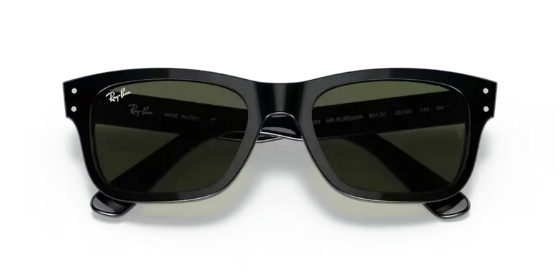 Ray-Ban Mr Burbank Sunglasses Black Frame Green Lens RB2283 901/31