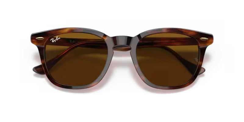 Ray-Ban Hawkeye Sunglasses Square Striped Havana RB2298 954/33