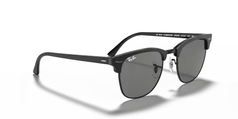 Ray-Ban Clubmaster Sunglasses Black Frame Dark Grey Lens RB3016 1305B1