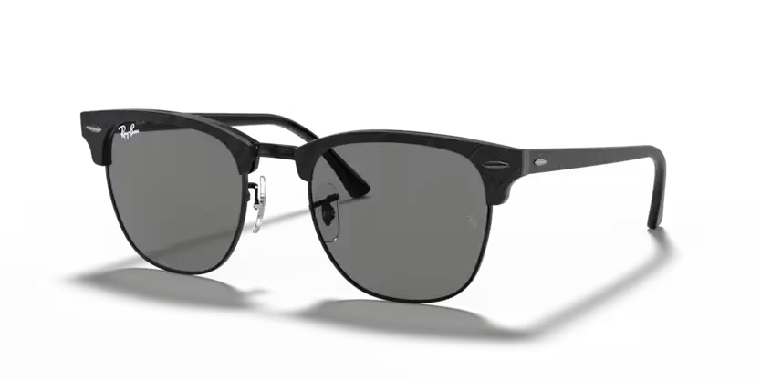 Ray-Ban Clubmaster Sunglasses Black Frame Dark Grey Lens RB3016 1305B1