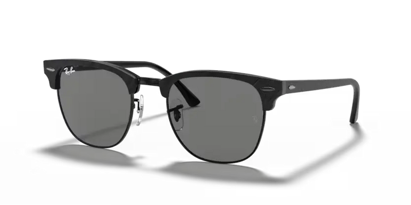 Ray-Ban Clubmaster Sunglasses Black Frame Dark Grey Lens RB3016 1305B1