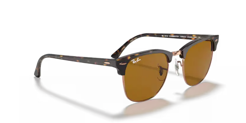 Ray-Ban Clubmaster Sunglasses Havana Frame Brown Lens RB3016 130933