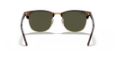Ray-Ban Clubmaster Sunglasses Tortoise Frame Green Lens RB3016 W0366