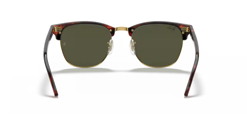 Ray-Ban Clubmaster Sunglasses Tortoise Frame Green Lens RB3016 W0366