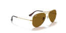 Ray-Ban Aviator Sunglasses Arista Frame Brown Lens RB3025 001/33