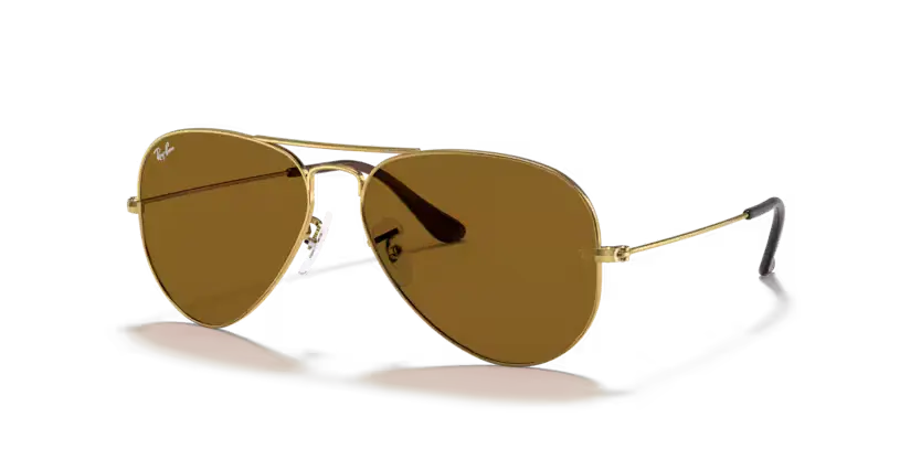 Ray-Ban Aviator Sunglasses Arista Frame Brown Lens RB3025 001/33