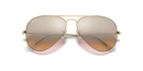 Ray-Ban Aviator Sunglasses Arista Frame Pink Lens RB3025 001/3E
