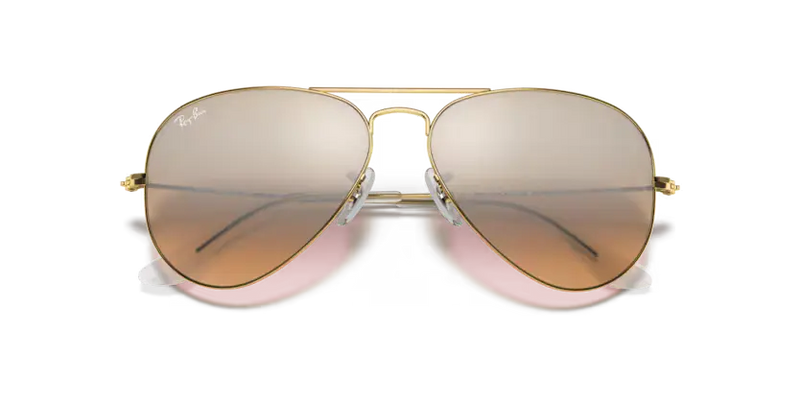Ray-Ban Aviator Sunglasses Arista Frame Pink Lens RB3025 001/3E