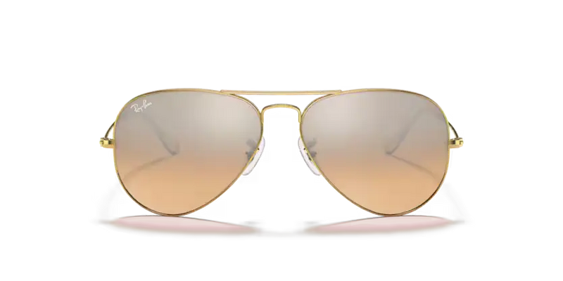 Ray-Ban Aviator Sunglasses Arista Frame Pink Lens RB3025 001/3E