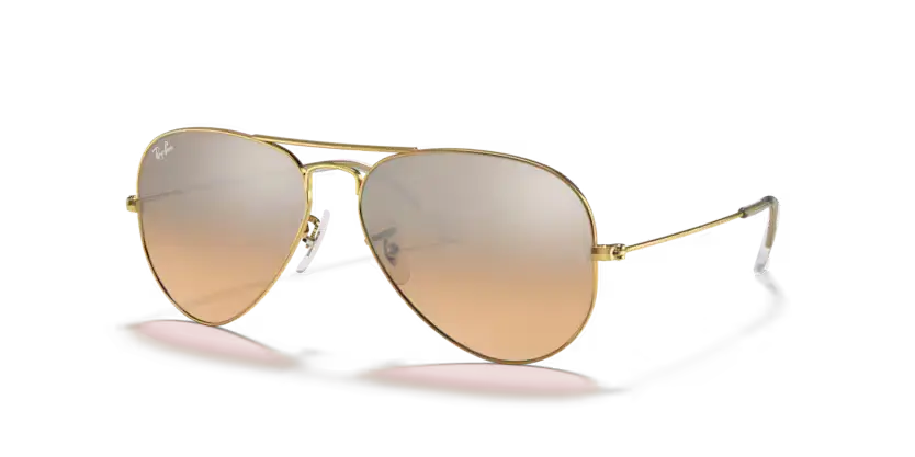 Ray-Ban Aviator Sunglasses Arista Frame Pink Lens RB3025 001/3E