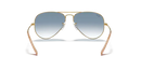 Ray-Ban Aviator Sunglasses Arista Frame Gradient Blue Lens RB3025 001/3F