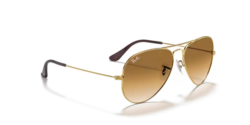 Ray-Ban Aviator Sunglasses Arista Frame Brown Lens RB3025 001/51