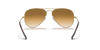 Ray-Ban Aviator Sunglasses Arista Frame Brown Lens RB3025 001/51 Ray-Ban