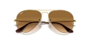 Ray-Ban Aviator Sunglasses Arista Frame Brown Lens RB3025 001/51