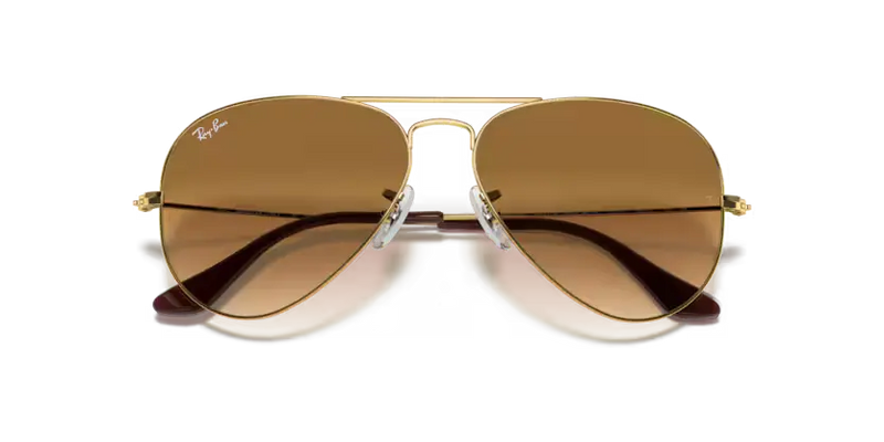 Ray-Ban Aviator Sunglasses Arista Frame Brown Lens RB3025 001/51