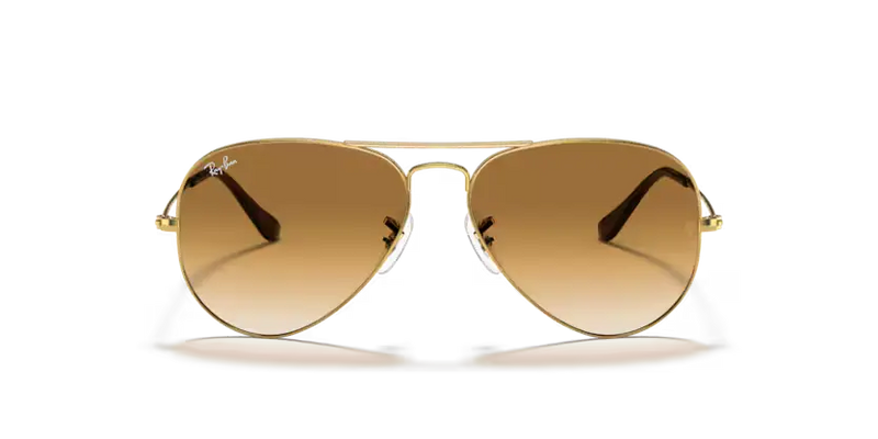 Ray-Ban Aviator Sunglasses Arista Frame Brown Lens RB3025 001/51