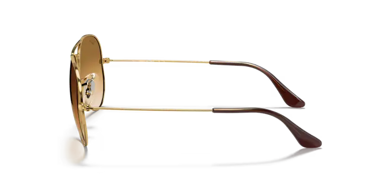 Ray-Ban Aviator Sunglasses Arista Frame Brown Lens RB3025 001/51