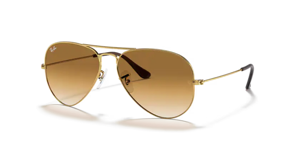 Ray-Ban Aviator Sunglasses Arista Frame Brown Lens RB3025 001/51