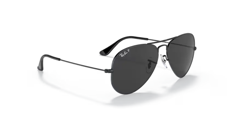 Ray-Ban Aviator Sunglasses Black Frame Black Lens RB3025 002/48