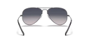 Ray-Ban Aviator Sunglasses Gunmetal Frame Blue/Grey Lens RB3025 004/78