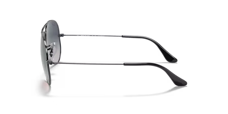 Ray-Ban Aviator Sunglasses Gunmetal Frame Blue/Grey Lens RB3025 004/78