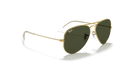 Ray-Ban Aviator Sunglasses Arista Frame Green Lens RB3025 L0205
