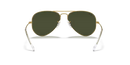 Ray-Ban Aviator Sunglasses Arista Frame Green Lens RB3025 L0205