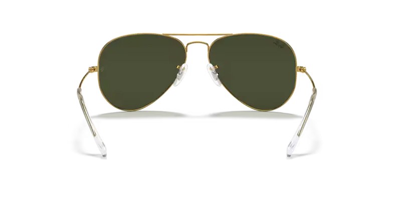 Ray-Ban Aviator Sunglasses Arista Frame Green Lens RB3025 L0205
