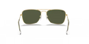 Ray-Ban Caravan Sunglasses Arista with Green Lens RB3136 001