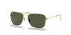 Ray-Ban Caravan Sunglasses Arista with Green Lens RB3136 001 Ray-Ban