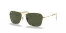 Ray-Ban Caravan Sunglasses Arista with Green Lens RB3136 001