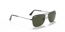 Ray-Ban Caravan Sunglasses Gunmetal with Green Lens RB3136 004