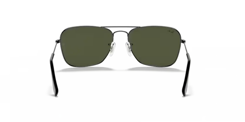 Ray-Ban Caravan Sunglasses Gunmetal with Green Lens RB3136 004
