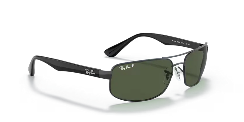 Ray-Ban Sunglasses Black Frame Dark Green Lens RB3445 002/58
