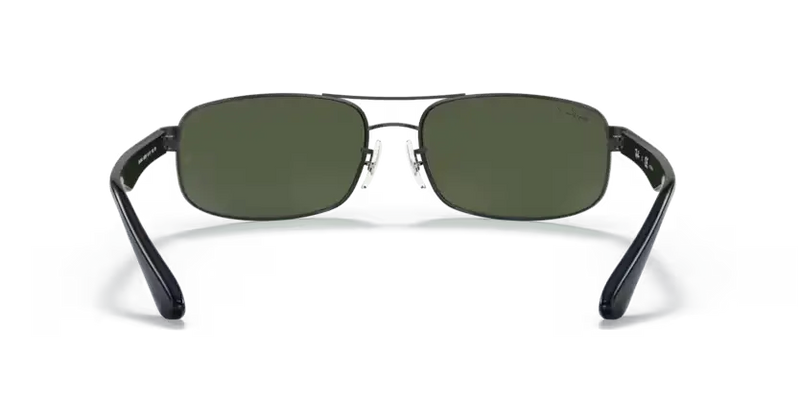 Ray-Ban Sunglasses Black Frame Dark Green Lens RB3445 002/58