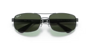 Ray-Ban Sunglasses Black Frame Dark Green Lens RB3445 002/58