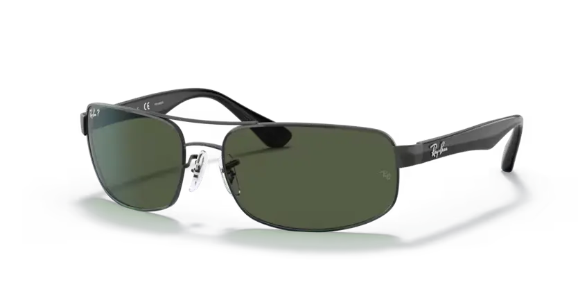 Ray-Ban Sunglasses Black Frame Dark Green Lens RB3445 002/58