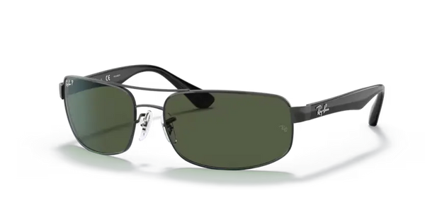 Ray-Ban Sunglasses Black Frame Dark Green Lens RB3445 002/58