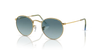 Ray-Ban Round Metal Sunglasses Gold Blue RB3447 001/3M Ray-Ban