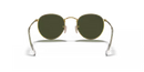 Ray-Ban Round Metal Sunglasses Arista Frame Green Lens RB3447 001