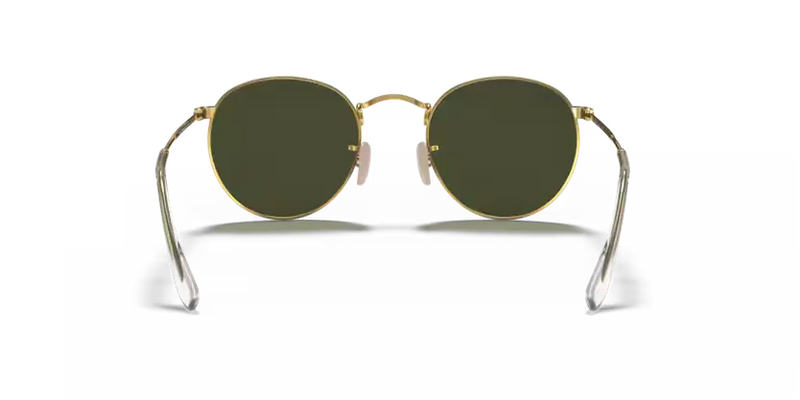 Ray-Ban Round Metal Sunglasses Arista Frame Green Lens RB3447 001