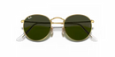 Ray-Ban Round Metal Sunglasses Arista Frame Green Lens RB3447 001