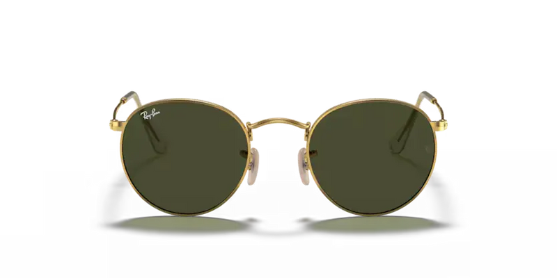 Ray-Ban Round Metal Sunglasses Arista Frame Green Lens RB3447 001