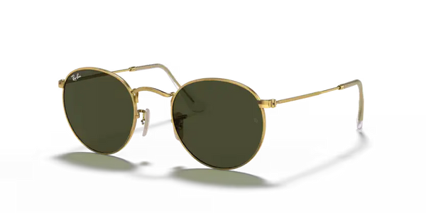 Ray-Ban Round Metal Sunglasses Arista Frame Green Lens RB3447 001