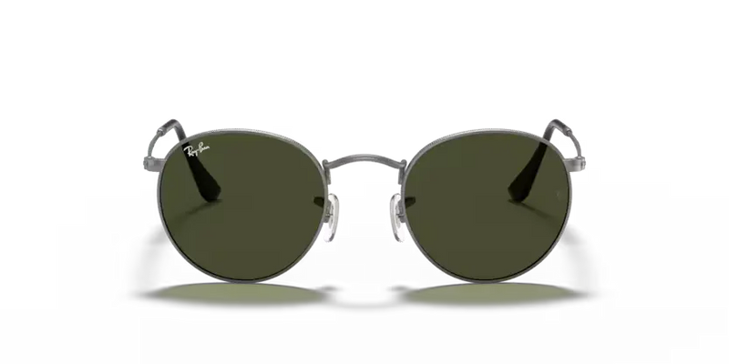 Ray-Ban Round Metal Sunglasses Gunmetal Frame Green Lens RB3447 029