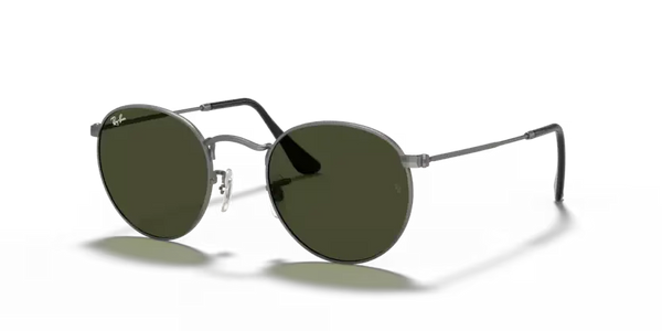 Ray-Ban Round Metal Sunglasses Gunmetal Frame Green Lens RB3447 029