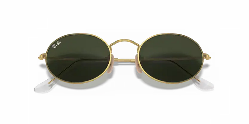 Ray-Ban Oval Sunglasses Arista Frame Green Lens RB3547 001/31