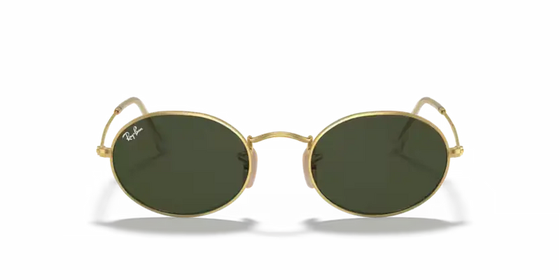 Ray-Ban Oval Sunglasses Arista Frame Green Lens RB3547 001/31